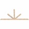 Ekena Millwork Saratoga Smooth Timber Gable Bracket, Douglas Fir, 84"W x 45"H x 1 1/2"D x 3 1/2"F, 13/12 Pitch GBW084X45X0204SAR00SDF - alternate 3